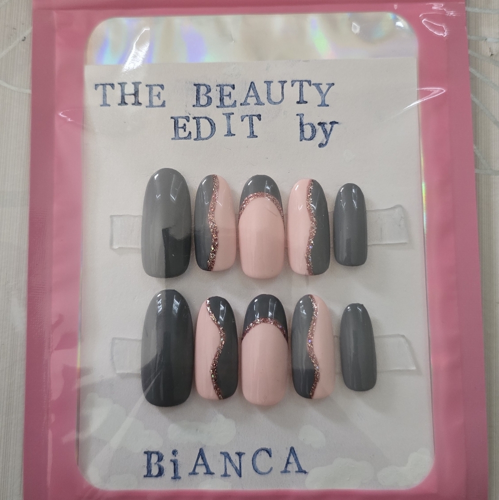 Colorblock Press-On Nails